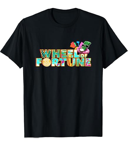 Amazon.com: Wheel of Fortune Logo Color Blend T-Shirt : Clothing